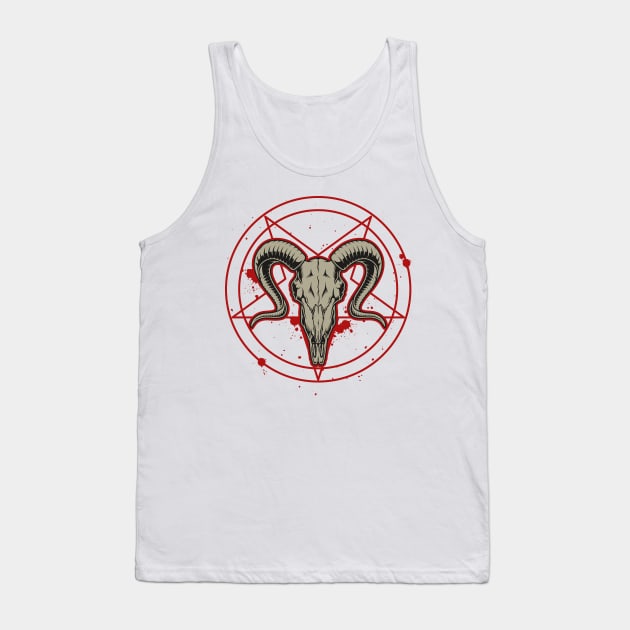 Goat Vintage Witch Artwork Tank Top by Utopia Shop
